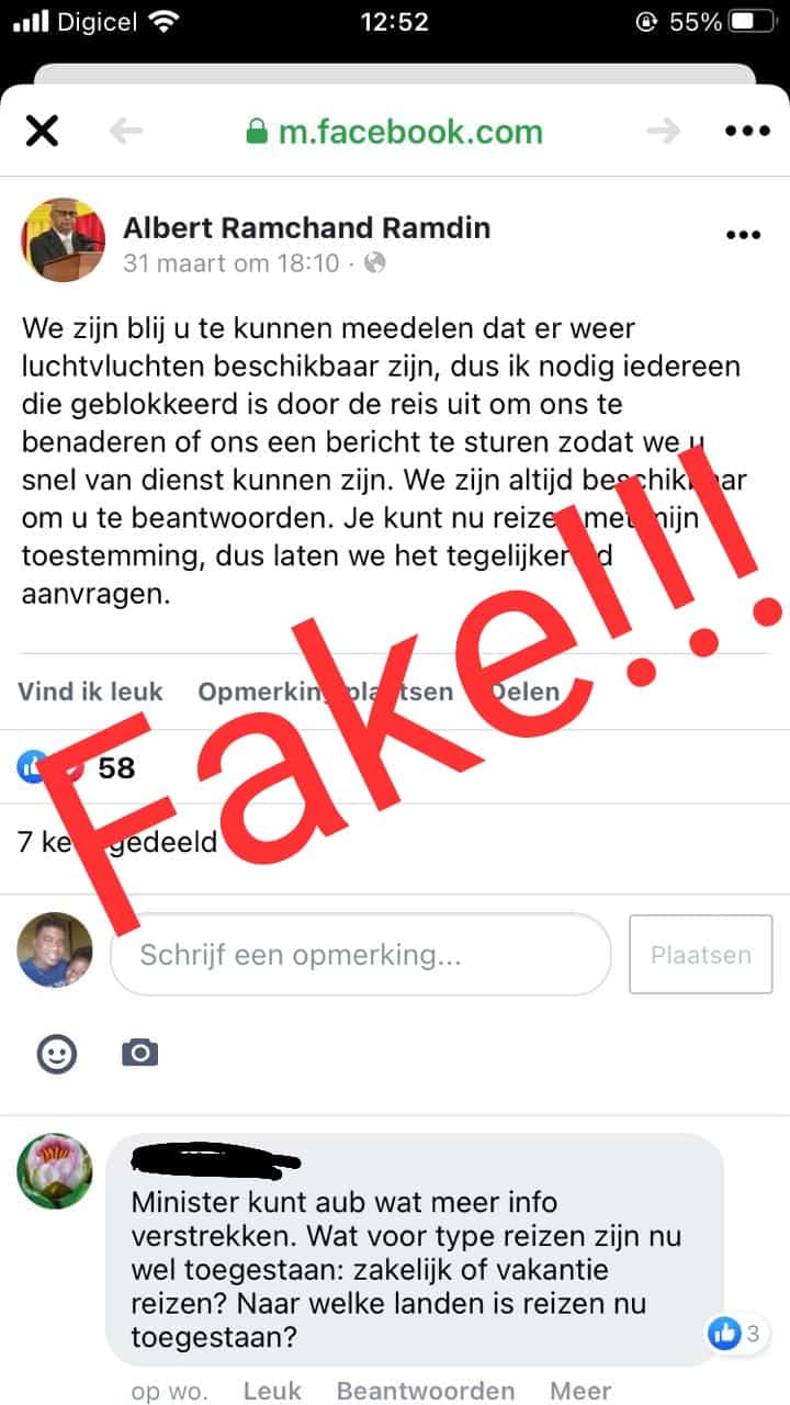 Regering waarschuwt voor misleidende sociale mediaprofielen regeringsleden