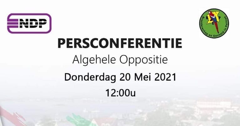 Persconferentie gezamenlijke oppositie