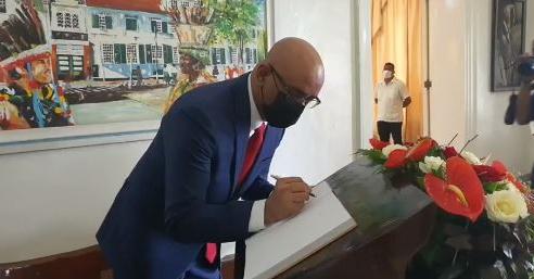 Guyanese vicepresident Jagdeo maakt opwachting bij president Santokhi