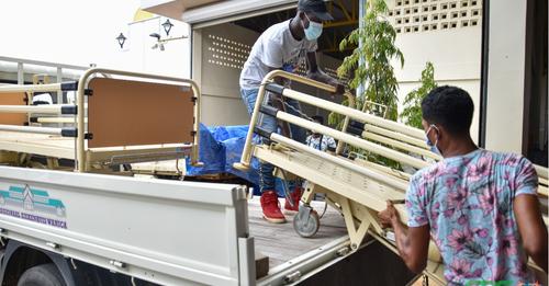 Ziekenhuizen ontvangen medische hulpgoederen