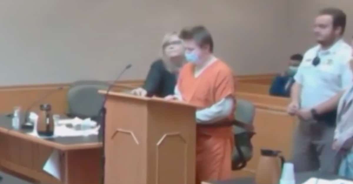 Joseph Beam addressing the court during his sentencing hearing