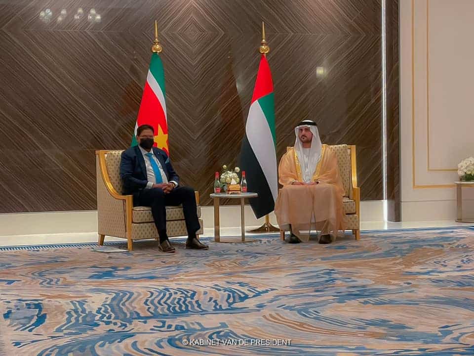 Santokhi had bilatarale ontmoeting met Sheik Mohammed bin Rashid Al Maktoum van Dubai