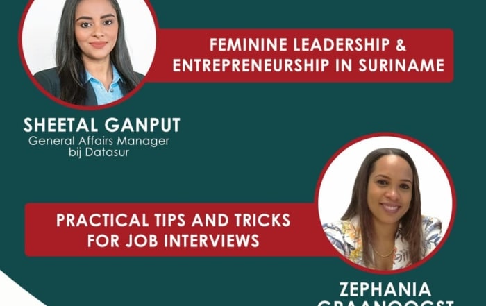 Webinar VSB Young Management: Feminine Leadership & Entrepreneurship in Suriname