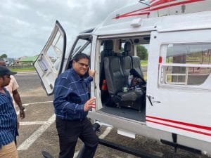 President Santokhi vandaag toch naar binnenland