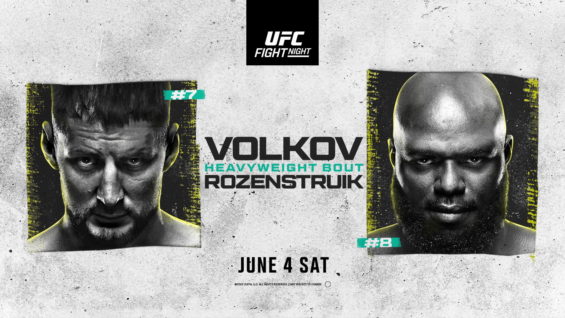 4 juni volgende UFC-gevecht Jairzinho Rozenstruik