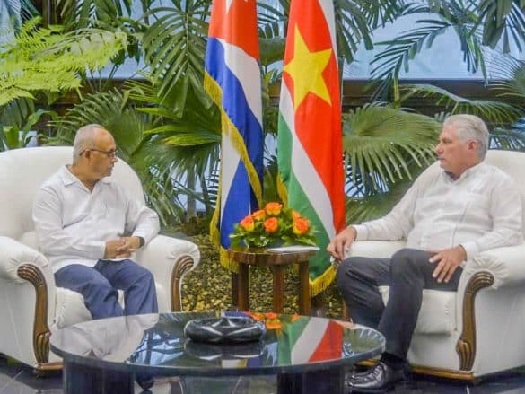 Cubaanse president spreekt erkentelijkheid uit over ondersteuning Suriname