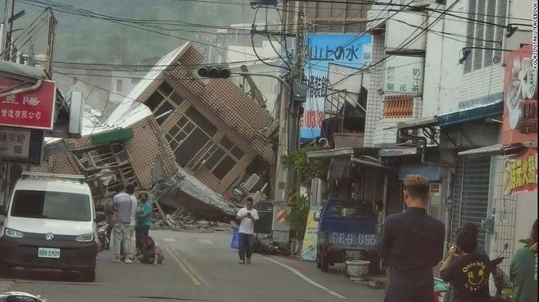 Tsunami-waarschuwingen afgegeven na aardbeving met een kracht van 6,9 op de schaal van Richter in Taiwan