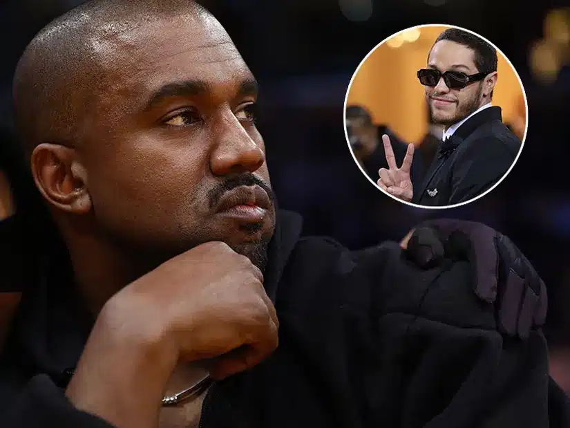 Kanye West zegt dat Pete Davidson ‘pion’ was die werd gestuurd om hem tegen te werken, heeft hem zijn kinderen gekost