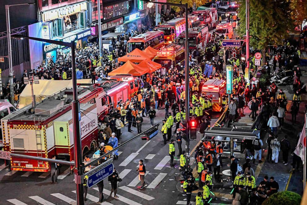 Periode van nationale rouw in Zuid-Korea na dood 153 personen bij halloweenfestiviteiten