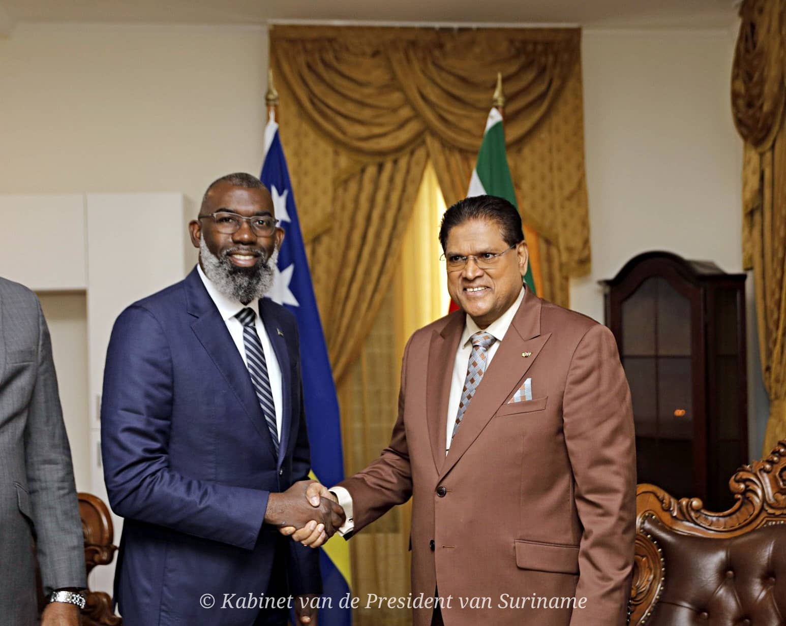 Minister-president Curaçao op bezoek in Suriname