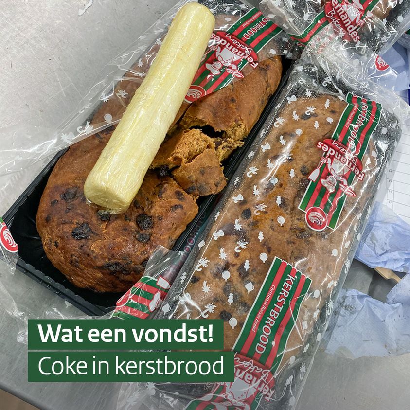 Drugs in kerstbrood uit Suriname ontdekt door Nederlandse douane