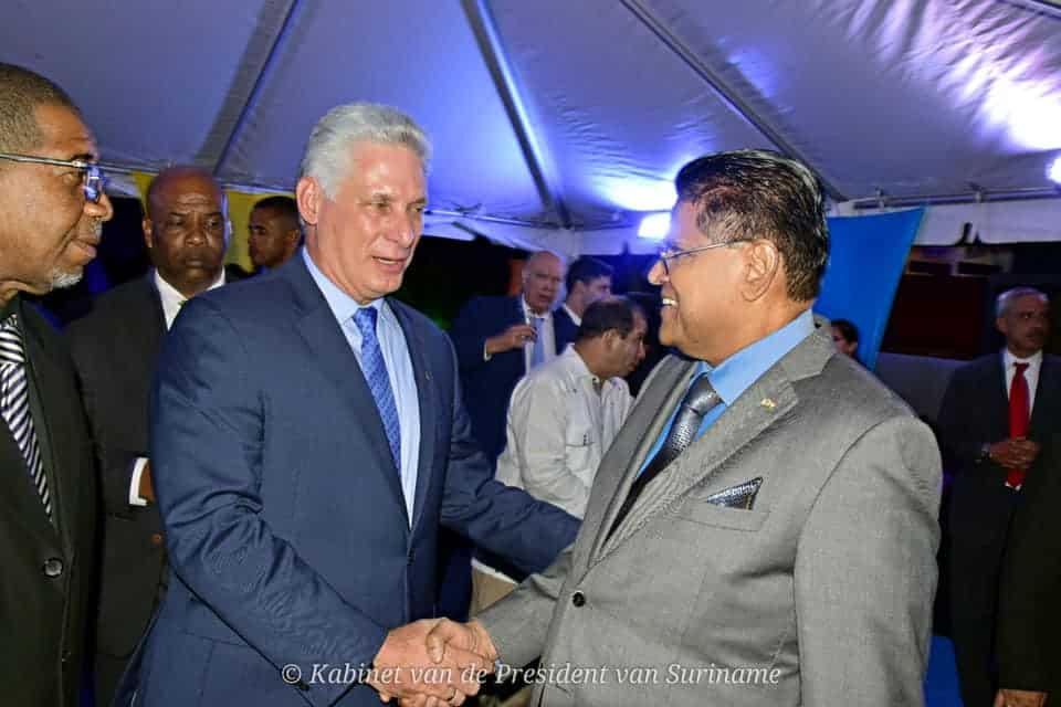 Presidenten Santokhi en Bermudez voorzitters Caricom-Cuba Summit