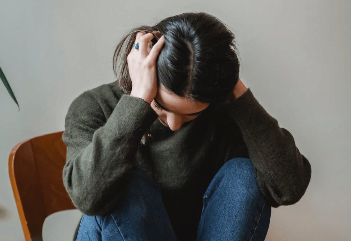 stress verdriet depressief vrouw