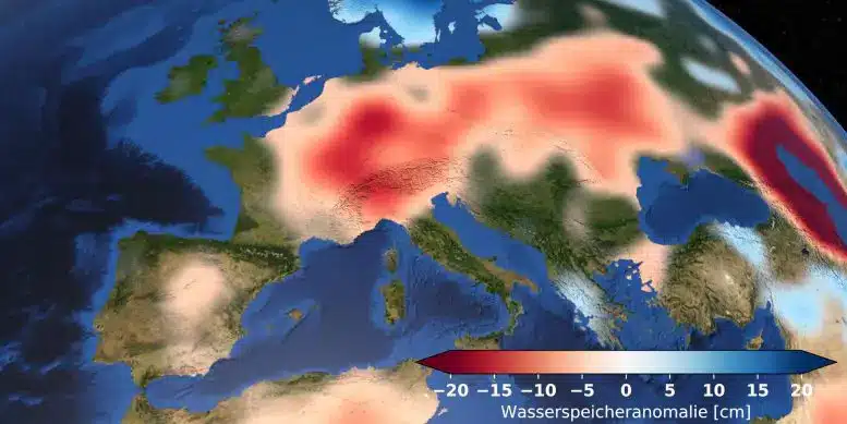 Europa heeft gebrek aan grondwater: satellietgegevens tonen aanhoudende ernstige droogte