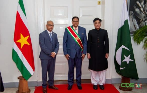 Ambassadeurs Thailand en Pakistan bieden geloofsbrieven aan president