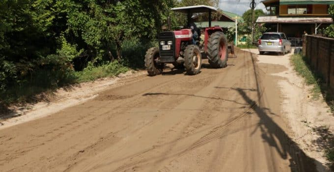 Startsein bezanden wegen binnen Paramaribo fase 1