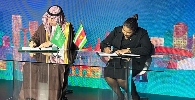 Ondertekening van de MOU en parafering van de Air Service Agreement Suriname en Saoedi Arabië