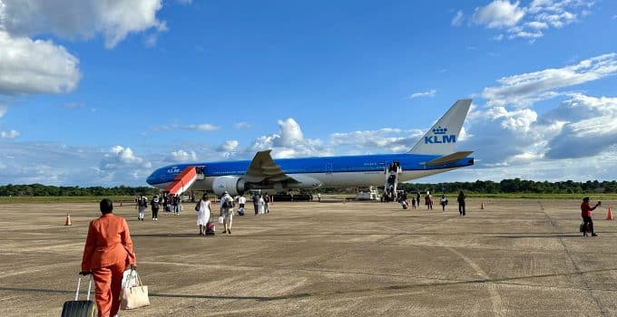 KLM boeing zanderij johan adolf pengel luchthaven airport