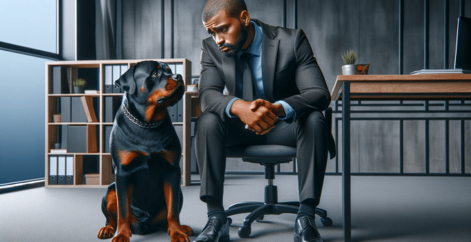 hond ondernemer kantoor zakenman entrepreneur