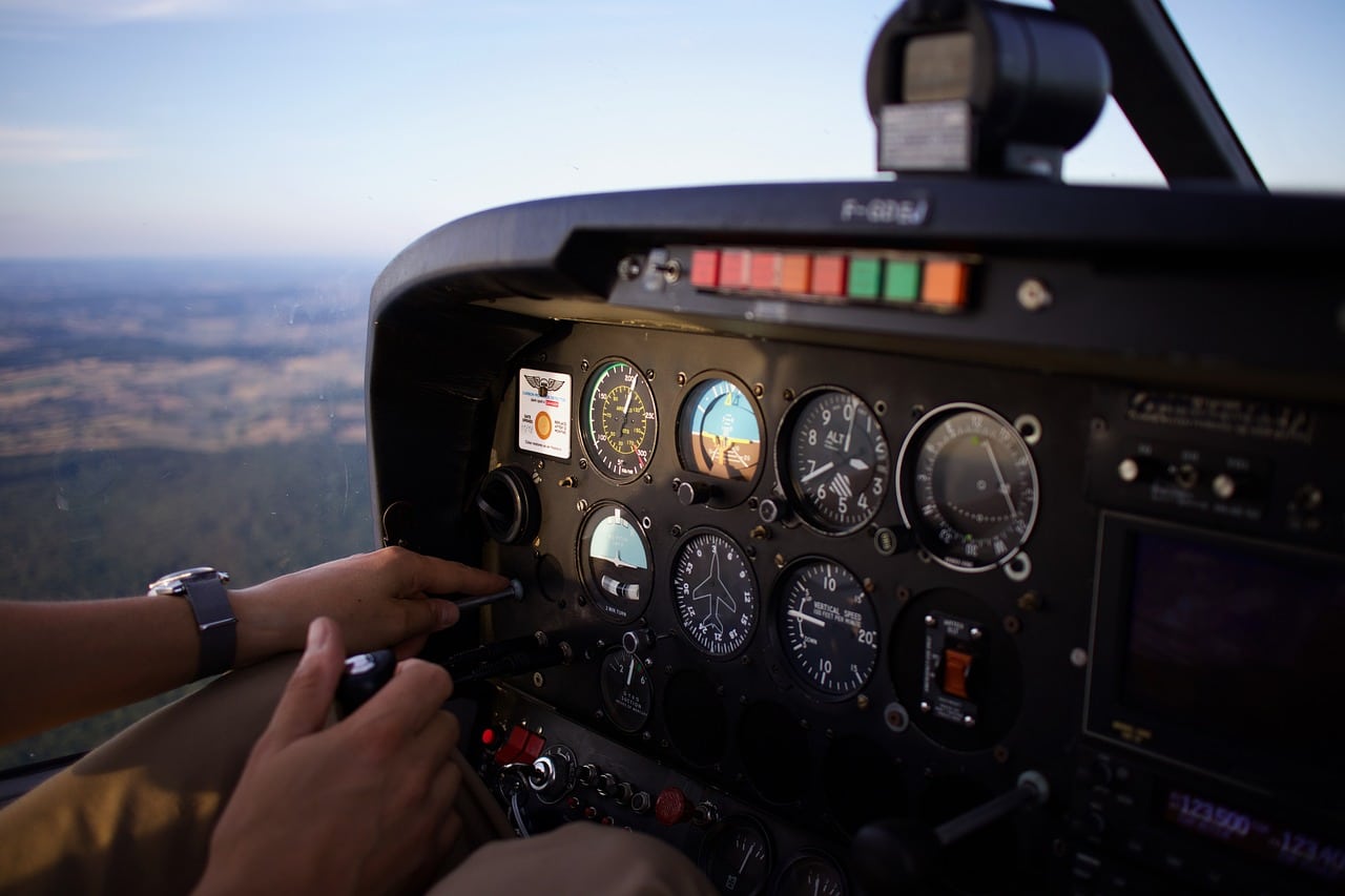 Vliegtuig cockpit