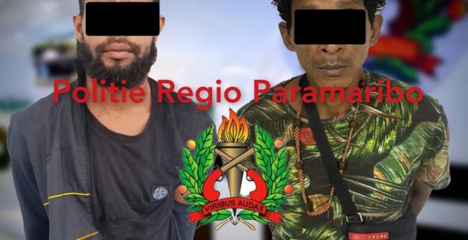 Succesvolle aanhoudingen door Regio Bijstand Team Paramaribo na dievenmelding