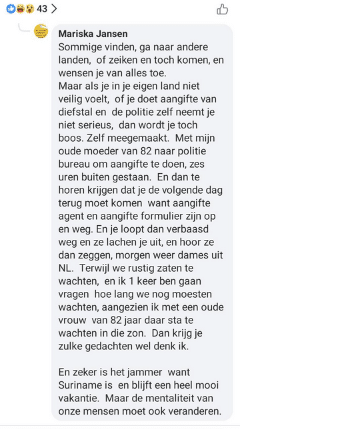 FB reactie