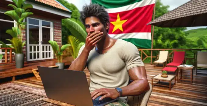 Nederlander met online job op heterdaad betrapt; blijkt vakantie in Suriname te vieren