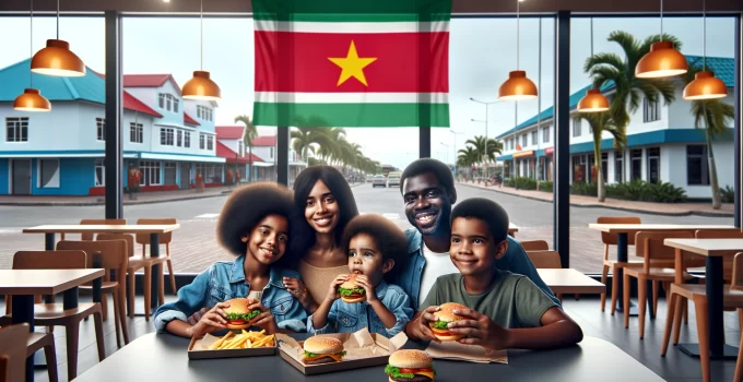 suriname fast food restaurant eten