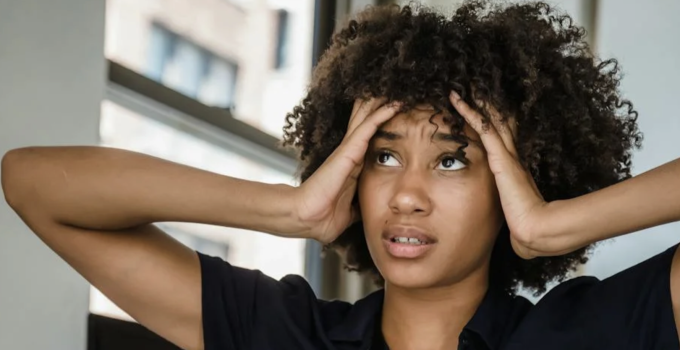 vrouw stress depressief