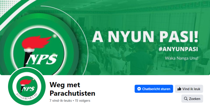 NPS Jongerenraad distantieert zich van valse Facebookpagina “Weg met Parachutisten”