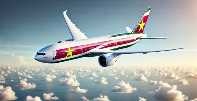 SLM surinam airways ILLUSTRATIE