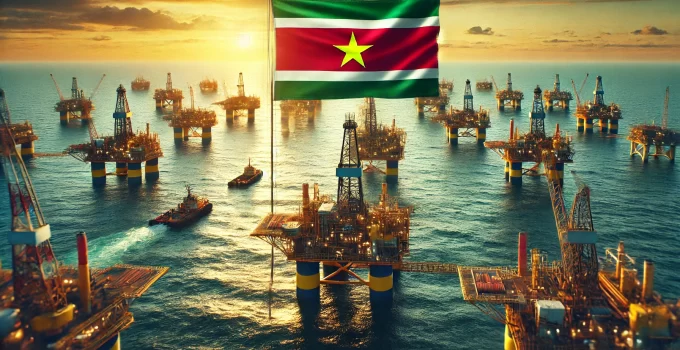 gas olie suriname petronas exxon