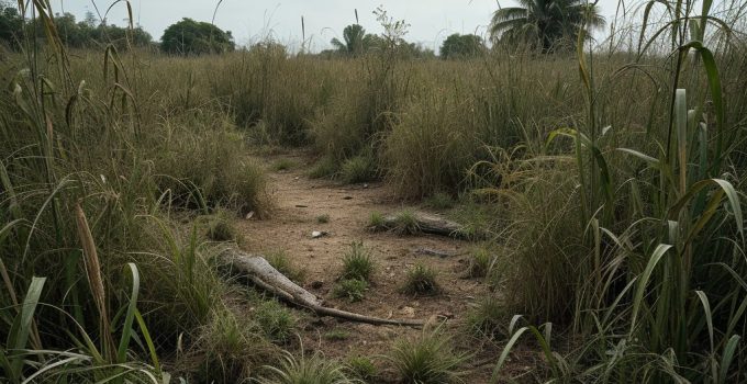 Inwoners Noord- Paramaribo frustreren over onverzorgde percelen 