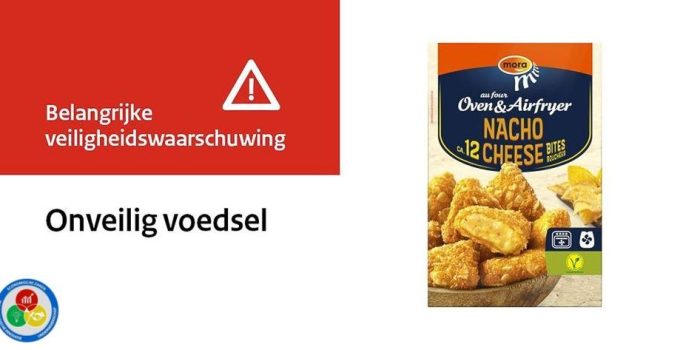 Terugroepactie Mora Nacho Cheese Bites wegens mogelijke aanwezigheid van plastic