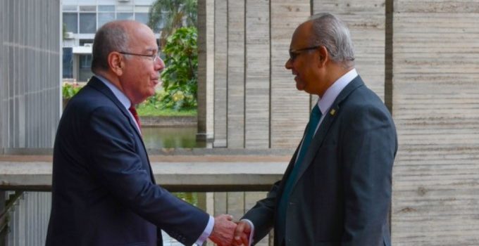 Minister Ramdin en Braziliaanse collega Vieira bespreken intensieve bilaterale agenda