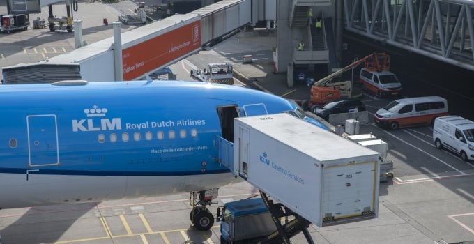 klm vliegtuig schiphol