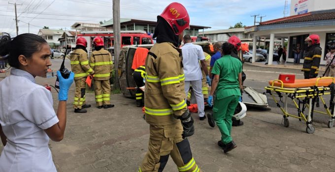 Mungra Medisch Centrum houdt geslaagde driloefening in Nickerie