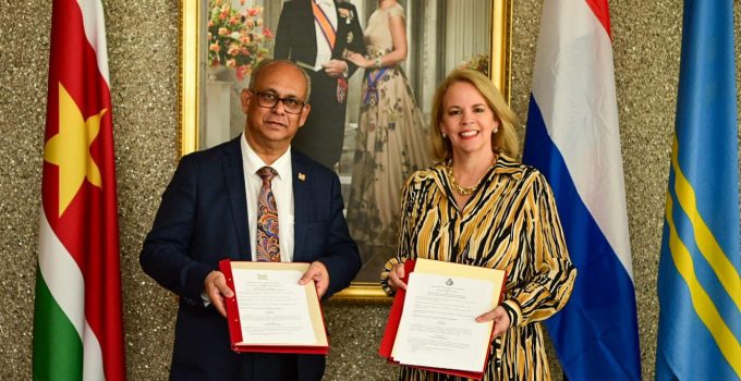 Suriname en Aruba versterken samenwerking met ondertekening MoU