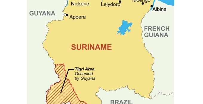 grensgeschil suriname en guyana