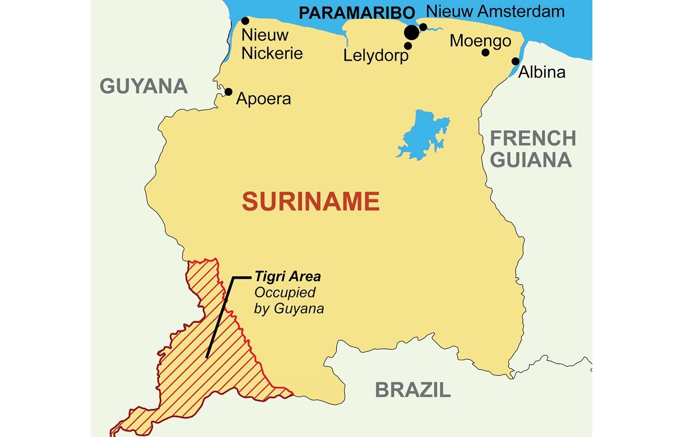 grensgeschil suriname en guyana