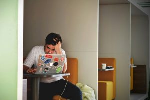 student studeren laptop leren