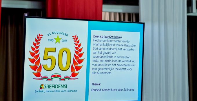 50 jaar srefidensi onafhankelijkheid