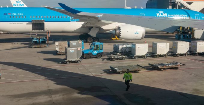 KLM vliegtuig schiphol airport