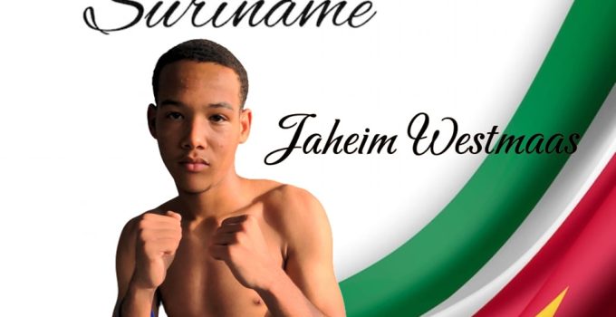 Kickbokstalent Jaheim Westmaas vertegenwoordigt Suriname in Curaçao