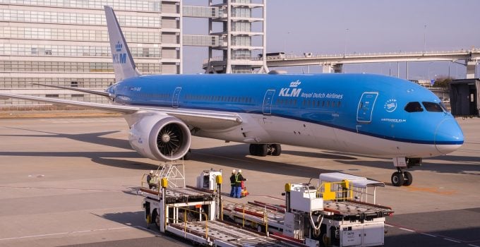 klm boeing vliegtuig 787