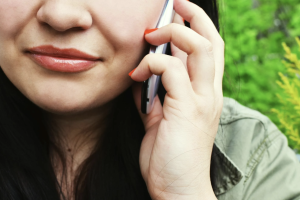 vrouw dame bellen telefoon